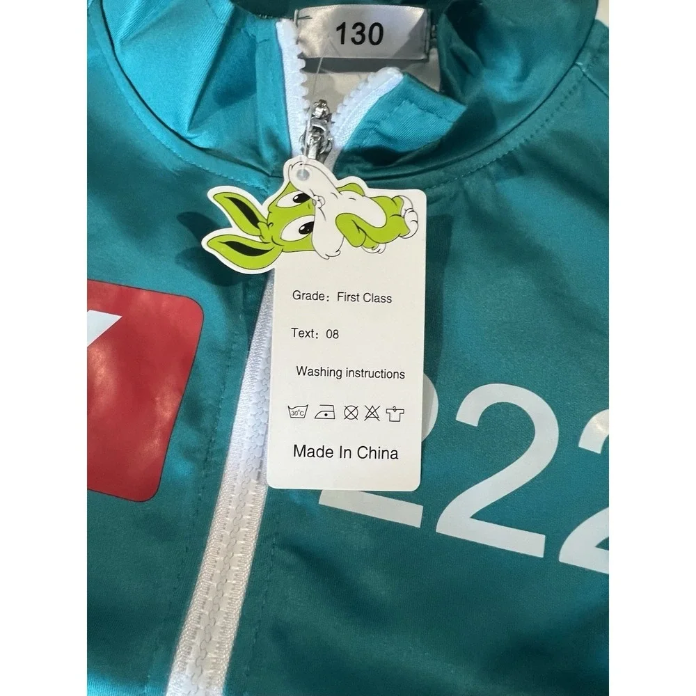 X 222 Children's Jacket Teal Zip‎ Up Size 130